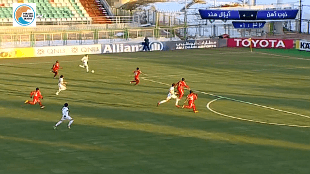 خلاصه بازی ذوب آهن 3 - 1 آیزاول