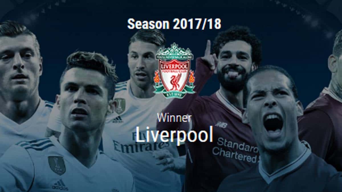 گاف عجیب سایت رسمی یوفا؛ لیورپول قهرمان فصل 2017/18 لیگ قهرمانان اروپا! (عکس)