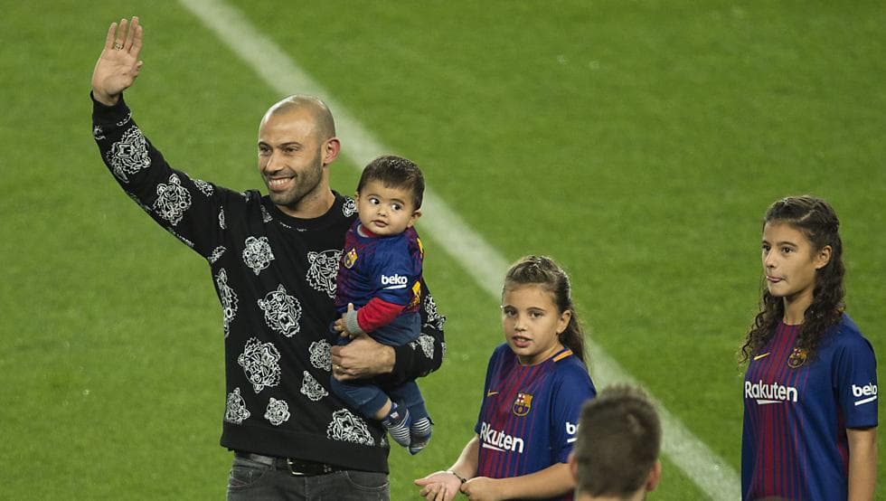 Javier Mascherano - مدافع آرژانتینی بارسلونا - بارسلونا - خداحافظی ماسکرانو