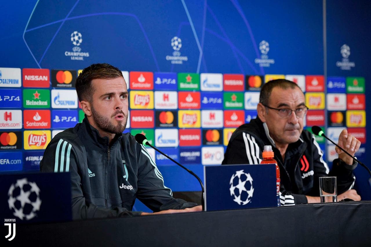 یوونتوس-هافبک یوونتوس-سرمربی یوونتوس-کنفرانس خبری-لیگ قهرمانان-Juventus