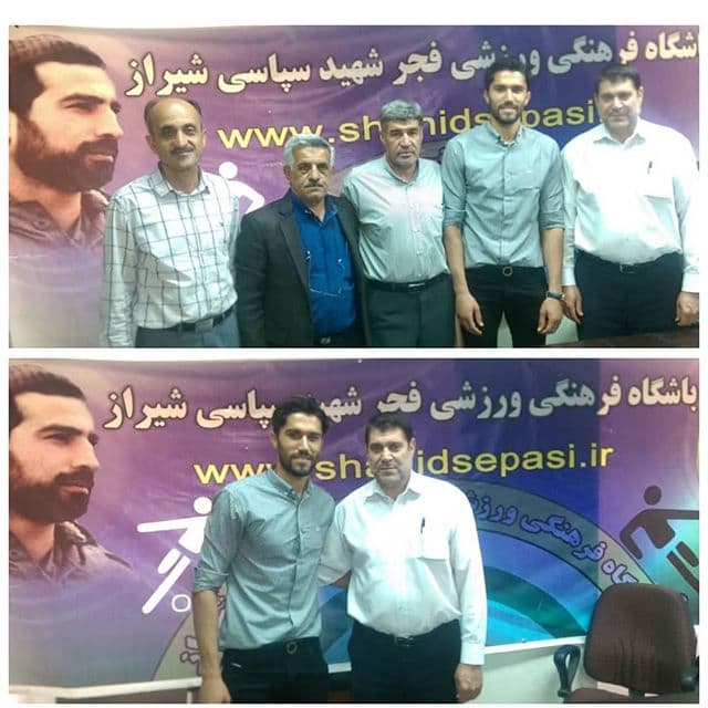 سید حسین حسینی دروازه بان استقلال در شهر خودش