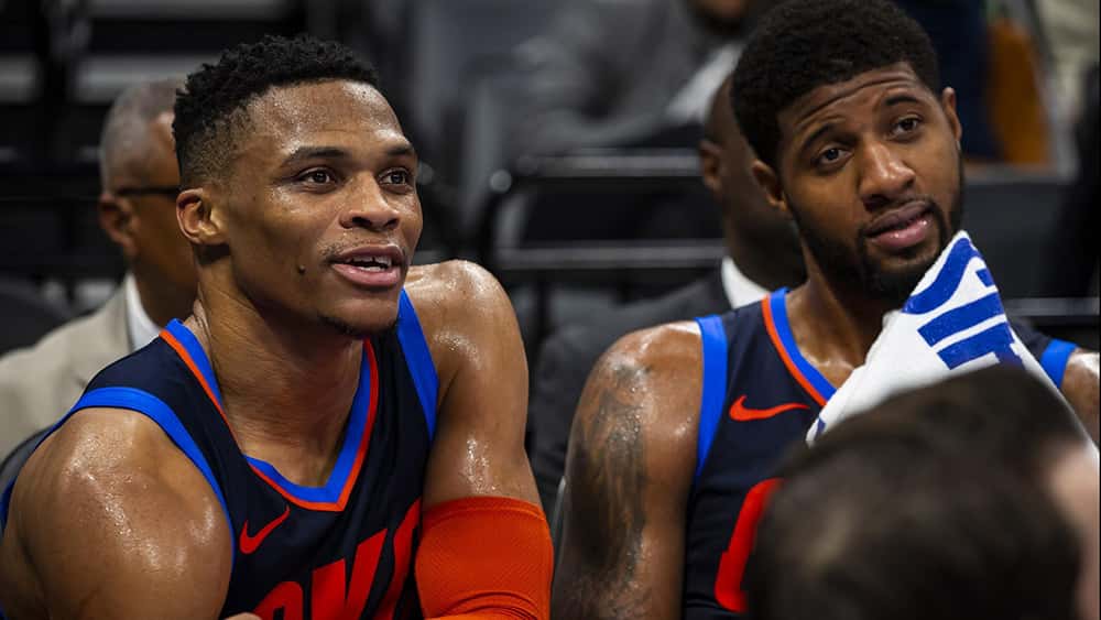 بسکتبال NBA - اوکلاهما سیتی تاندر - راسل وستبروک - پال جرج