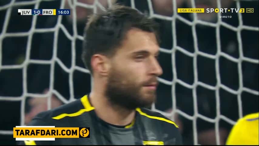 گل لئوناردو بونوچی به فروزینونه (یوونتوس 2-0 فروزینونه)