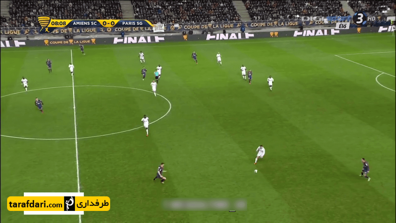 گل های بازی آمیان 0-2 پاری سن ژرمن