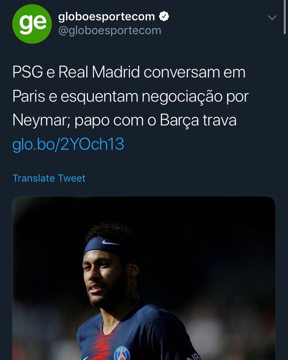 گلوب اسپورت: مذاکرات بین psg و رئال تو خود پاریس درحال انجامه! پاریس مذاکرات با بارسا رو متوقف کرده!