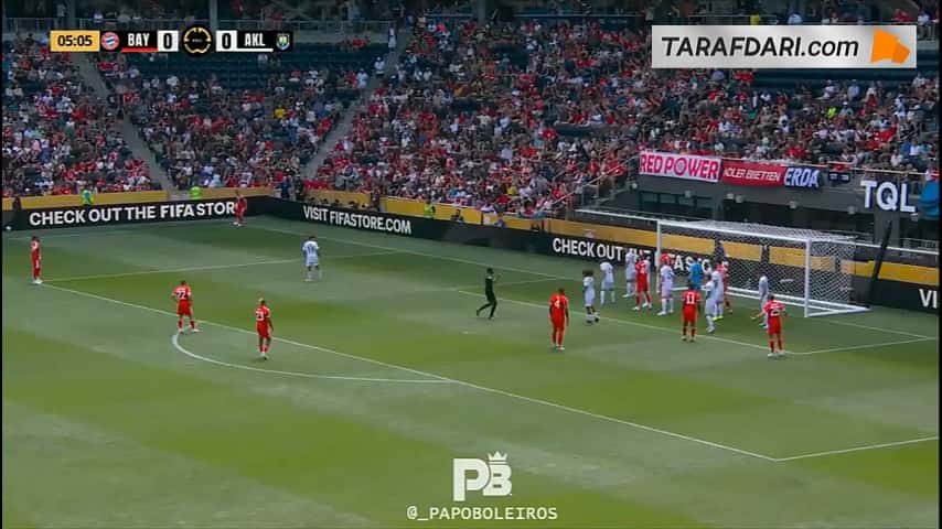 گل کینگزلی کومان به اوکلند سیتی (بایرن مونیخ 1-0 اوکلند سیتی)