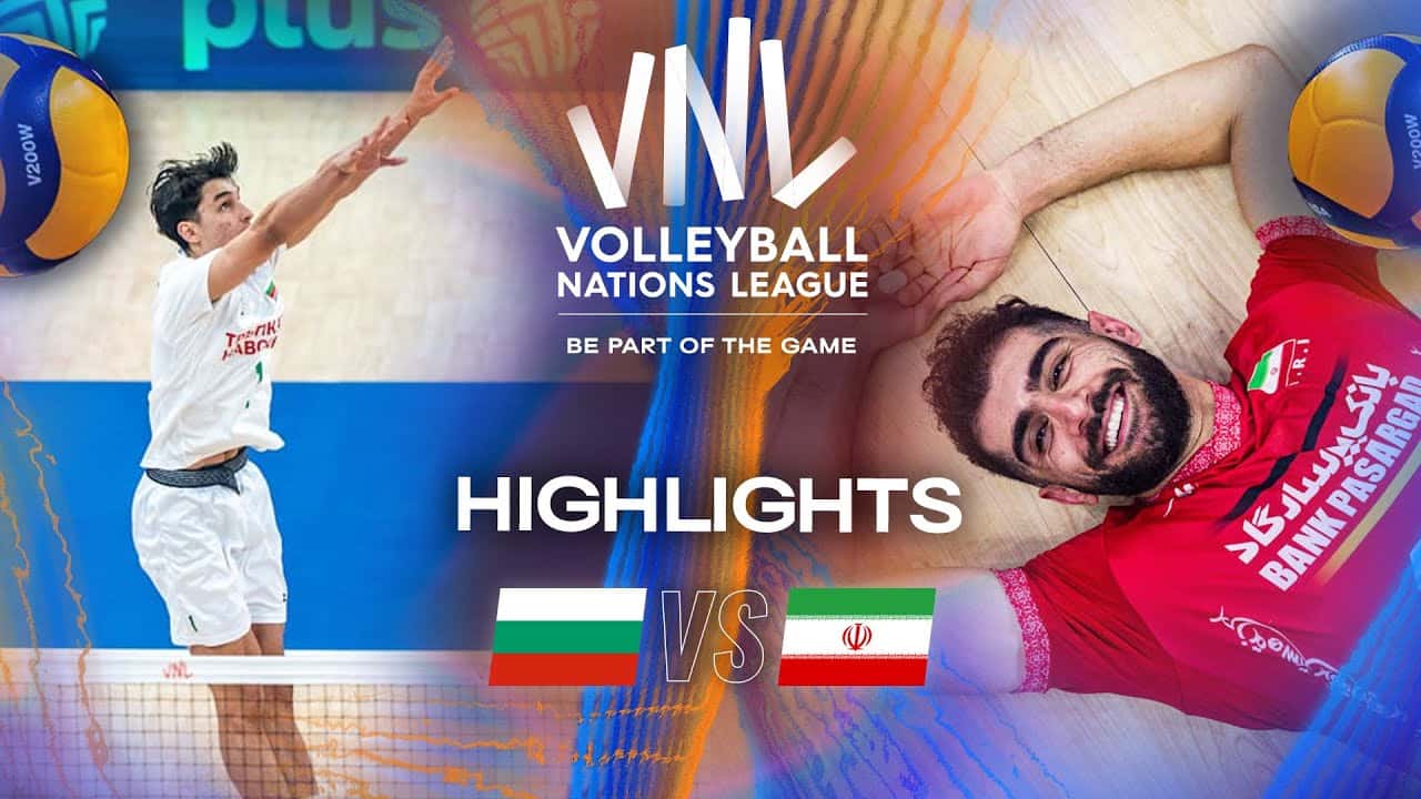 پیروزی 3-0 ایران مقابل بلغارستان در لیگ ملتهای والیبال