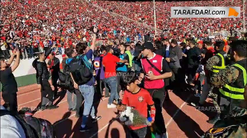 حواشی جشن قهرمانی تراکتور در ورزشگاه یادگار امام تبریز