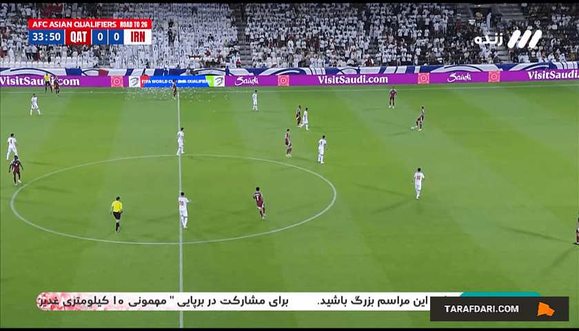 اخراج میلاد محمدی مقابل قطر (قطر ۰-۰ ایران)