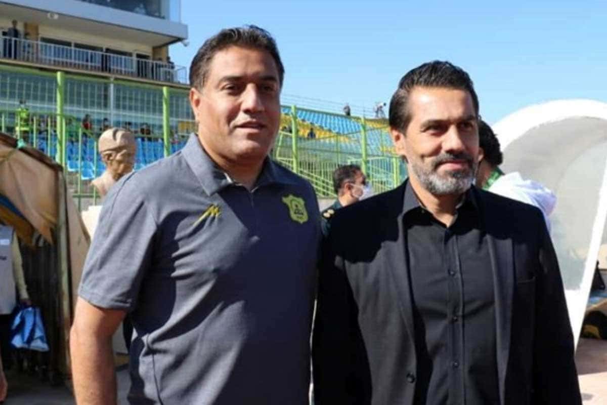 افشین و امیرحسین پیروانی عضو کادر فنی پرسپولیس
