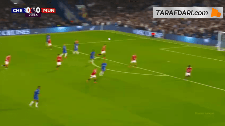 حرکت زیبای ریس جیمز و گل مارک کوکوریا به منچستریونایتد (چلسی 1-0 منچستریونایتد)