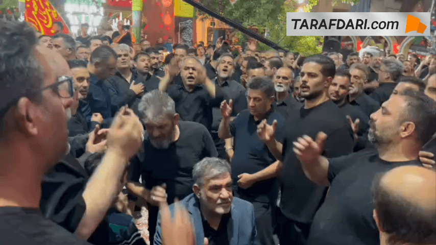 حضور امیر قلعه نویی در مراسم عزاداری هیات ورزشکاران شهرری