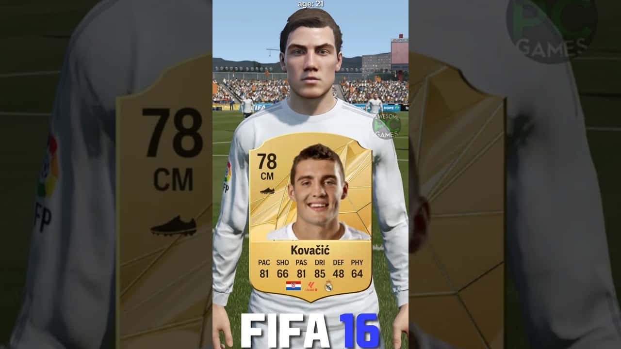متئو کواچیچ – FIFA 16 – EA FC 25 – ریتینگ – رئال مادرید – چلسی – منچسترسیتی – بازی FIFA