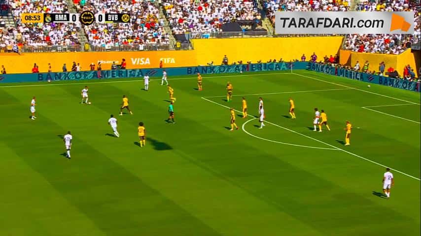 گل گونزالو گارسیا به دورتموند روی ارسال دقیق آردا گولر (رئال مادرید 1-0 دورتموند)