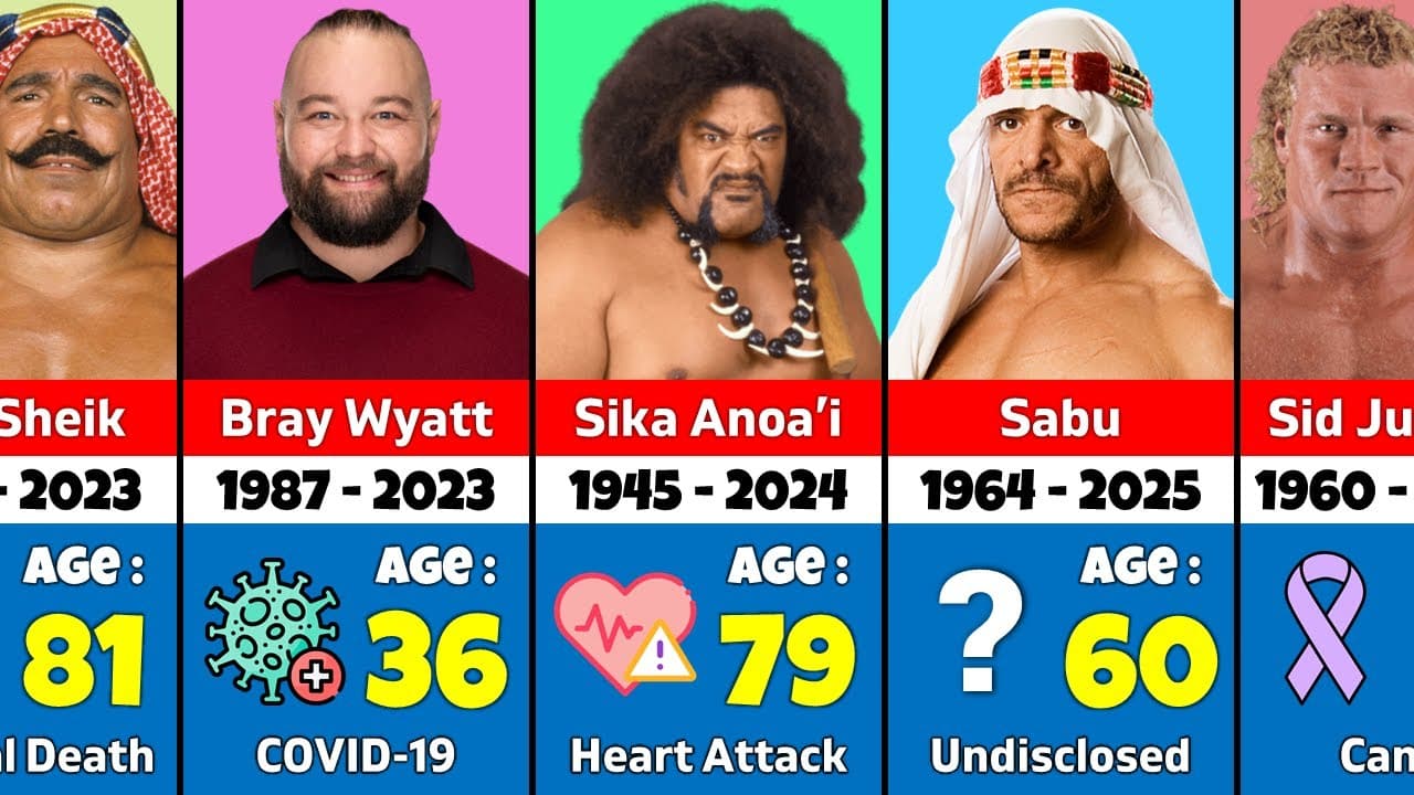 کشتیگیران درگذشته WWE - مرگ سوپراستارهای WWE - بری وایت - سبو - آیرون شیخ