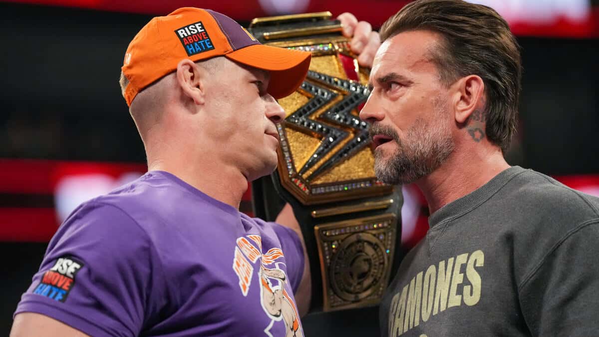 جان سینا و سی ام پانک، ستارگان کشتی کج و WWE در شوی ماندی نایت راو
