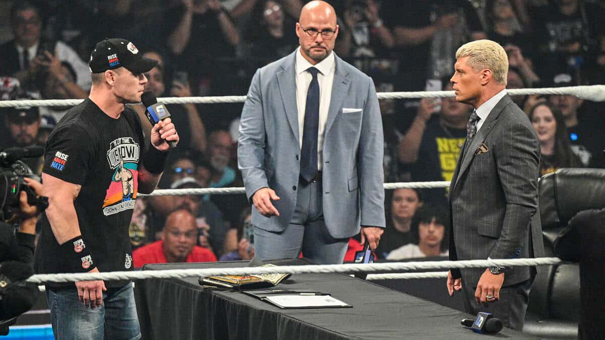 کودی رودز و جان سینا، ستارگان کشتی کج در شوی اسمکداون WWE
