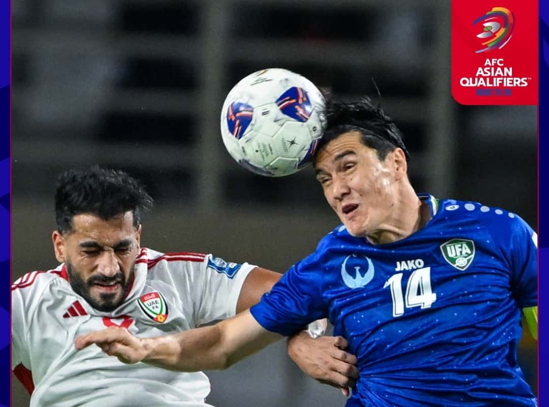 عکس از بازی امارات و ازبکستان در مقدماتی جام جهانی ۲۰۲۶