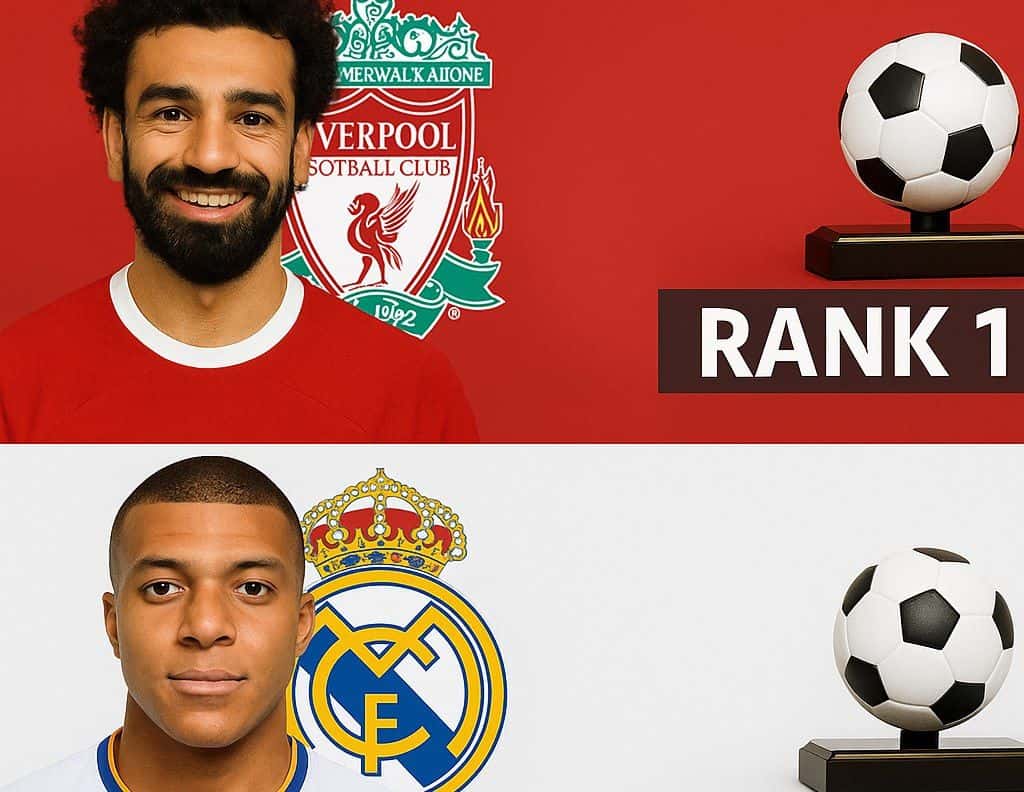10 بازیکن با بیشترین تاثیرگذاری در 5 لیگ معتبر اروپا در فصل 25-2024 - محمد صلاح - کیلیان امباپه