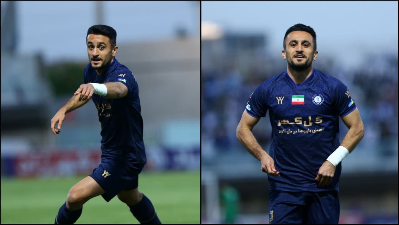 ابوالفضل رزاق پور مدافع چپ گل گهر و سابق تیم ملی - بازی گل گهر و استقلال - لیگ برتر ایران