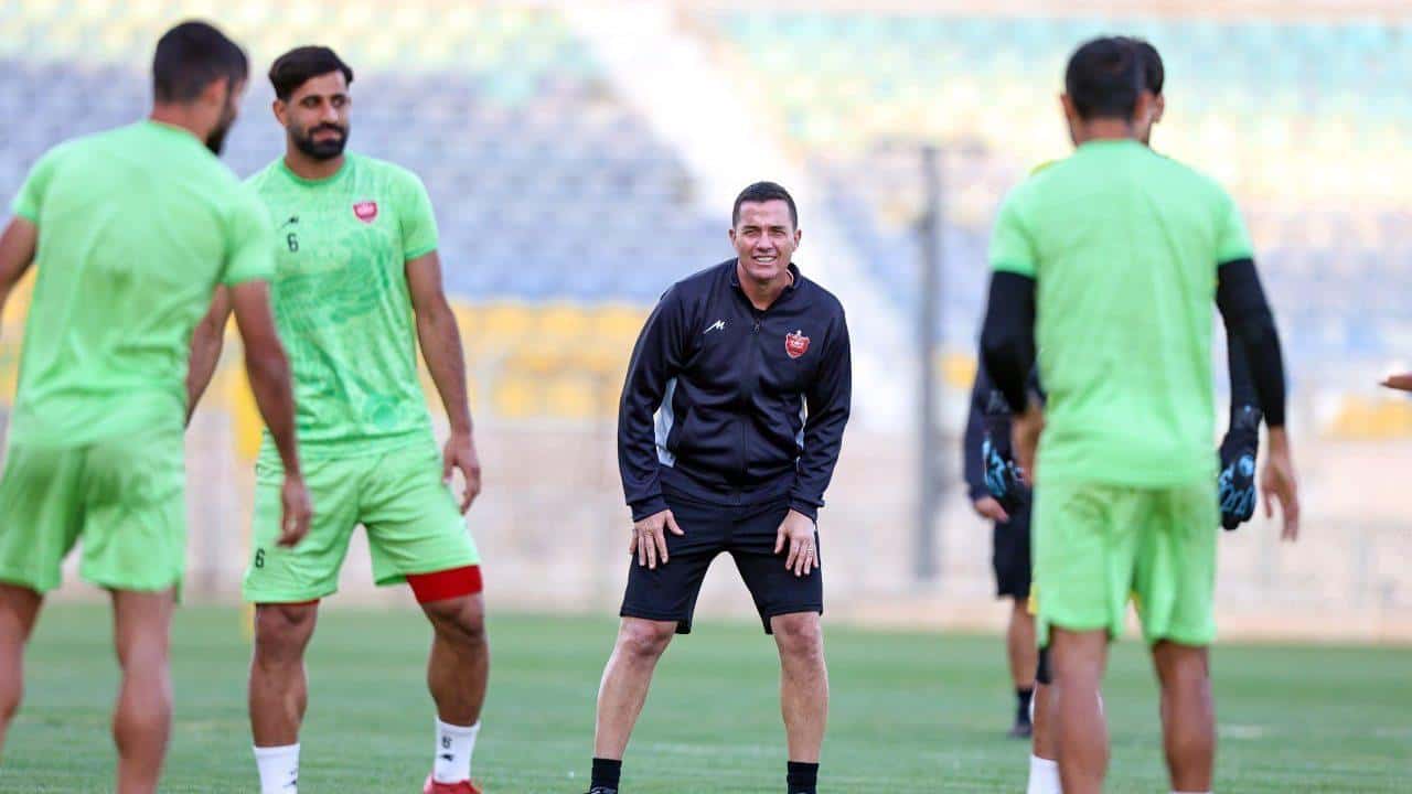 اوسمار ویرا - سرمربی پرسپولیس - تمرین پرسپولیس - لیگ برتر - فوتبال ایران