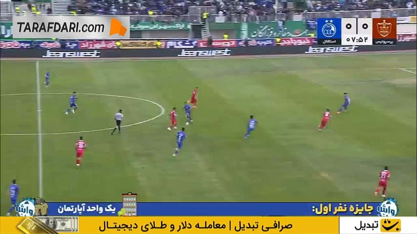 واکنش آدان و مهار شوت اورونوف (پرسپولیس 0-0 استقلال)
