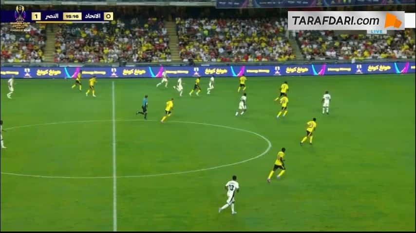 گل موسی دیابی به النصر (النصر 1-1 الاتحاد)