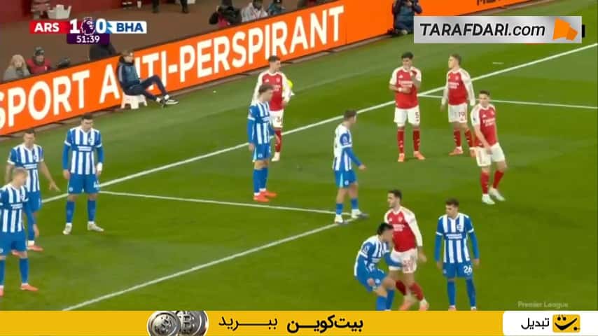 گل به خودی جورجینیو روتر مقابل آرسنال (آرسنال 2-0 برایتون)