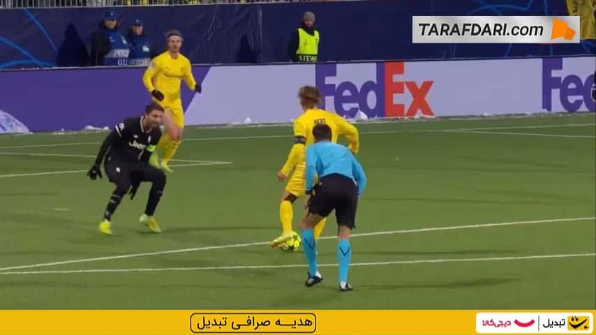 گل برونستاد فت به یوونتوس از روی نقطه پنالتی (بودوگلیمت 2-2 یوونتوس)
