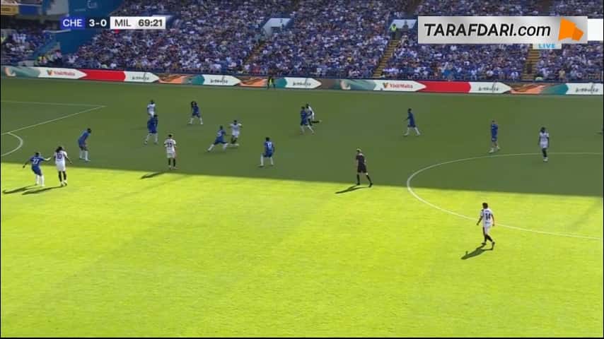 گل یوسف فوفانا به چلسی (چلسی 3-1 میلان)