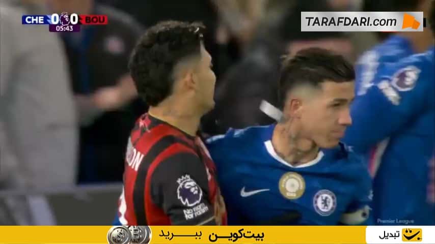 گل دیوید بروکس به چلسی (چلسی 0-1 بورنموث)