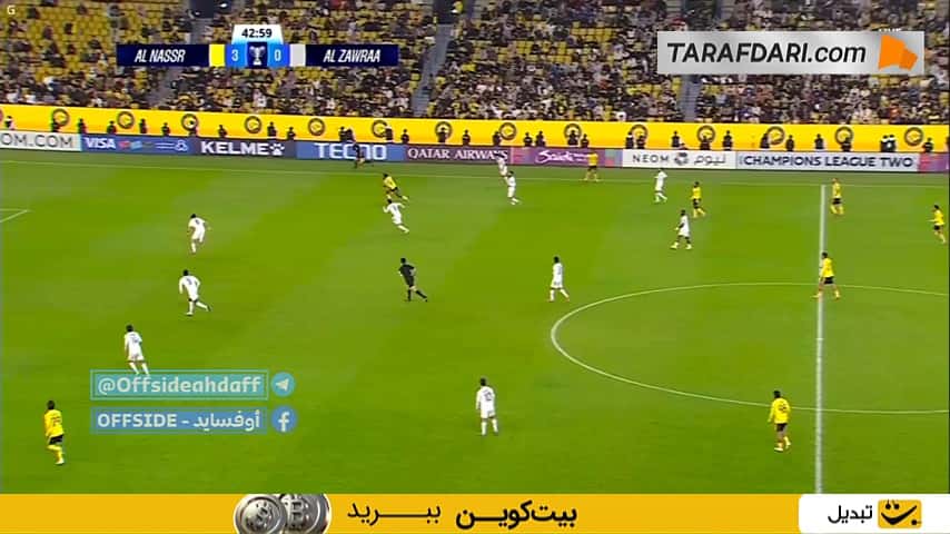 پاس گل دیدنی کریستیانو رونالدو و گل زیبای ژائو فلیکس به الزورا (النصر 4-0 الزورا)