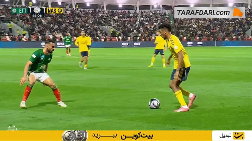 گلزنی کریستیانو رونالدو با کمر! شوت ژائو فلیکس به بدن ستاره پرتغالی برخورد کرد و وارد دروازه الاتفاق شد (الاتفاق 1-2 النصر)