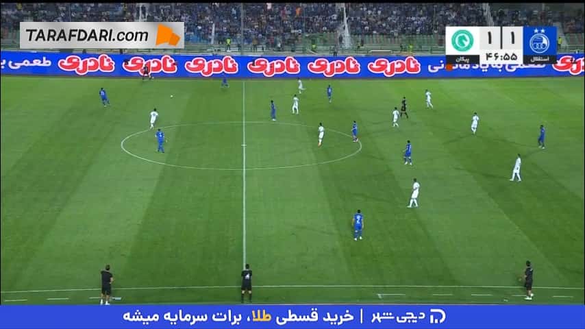 گل دوم کسری طاهری به استقلال روی اشتباه بزرگ عارف آقاسی (استقلال 1-2 پیکان)