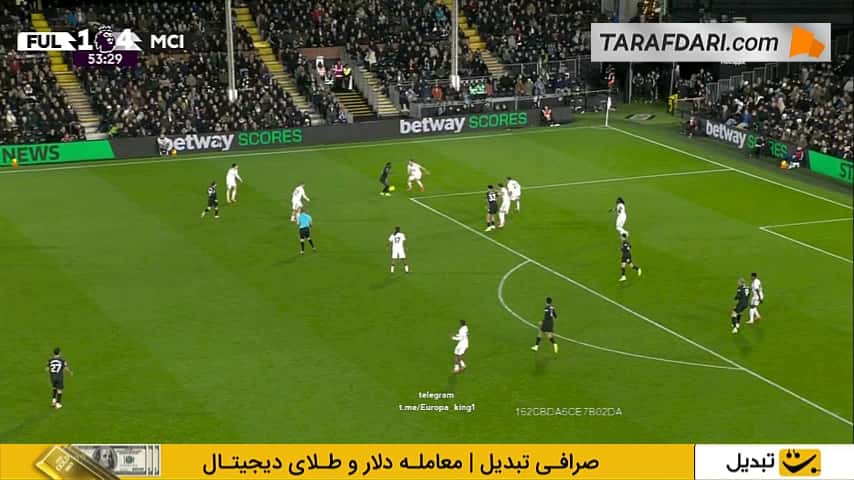 گل به خودی ساندر برگ مقابل منچسترسیتی (فولام 1-5 منچسترسیتی)
