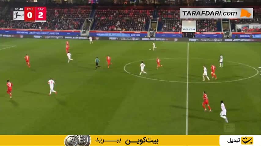 گل لوئیس دیاز به هایدنهایم (هایدنهایم 0-3 بایرن مونیخ)