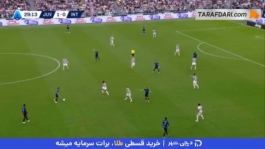 گل هاکان چالهان اوعلو به یوونتوس (یوونتوس 1-1 اینتر)
