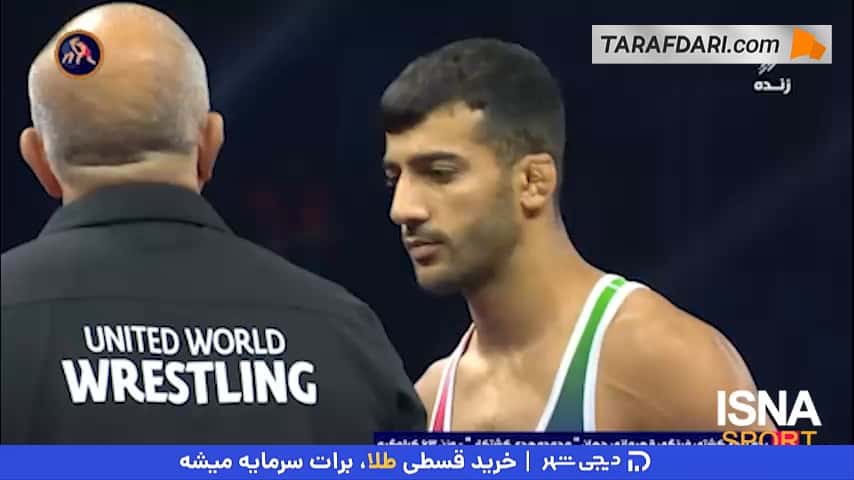 مدال برنز محمد مهدی کشتکار در وزن 63 کیلوگرم کشتی فرنگی قهرمانی جهان با پیروزی مقابل قهرمان جهان از کشور روسیه