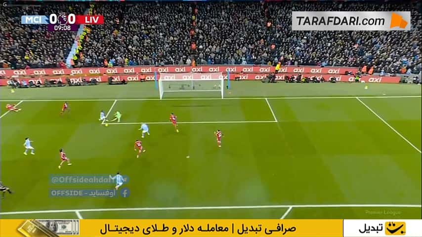 ناکامی ارلینگ هالند مقابل مامارداشویلی؛ پنالتی از دست رفته منچسترسیتی مقابل لیورپول (منچسترسیتی 0-0 لیورپول)