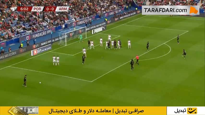 گل رناتو ویگا به ارمنستان (پرتغال 1-0 ارمنستان)