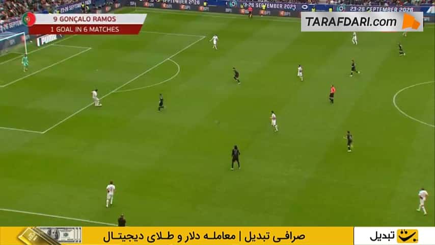 گل ژائو نوس به ارمنستان روی حرکت تیمی زیبای بازیکنان پرتغال (پرتغال 3-1 ارمنستان)