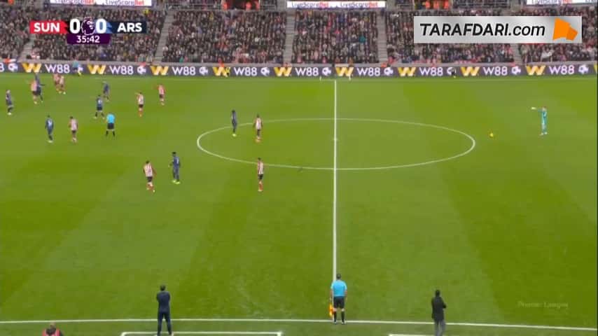 گل دنیل بالارد به آرسنال (ساندرلند 1-0 آرسنال)