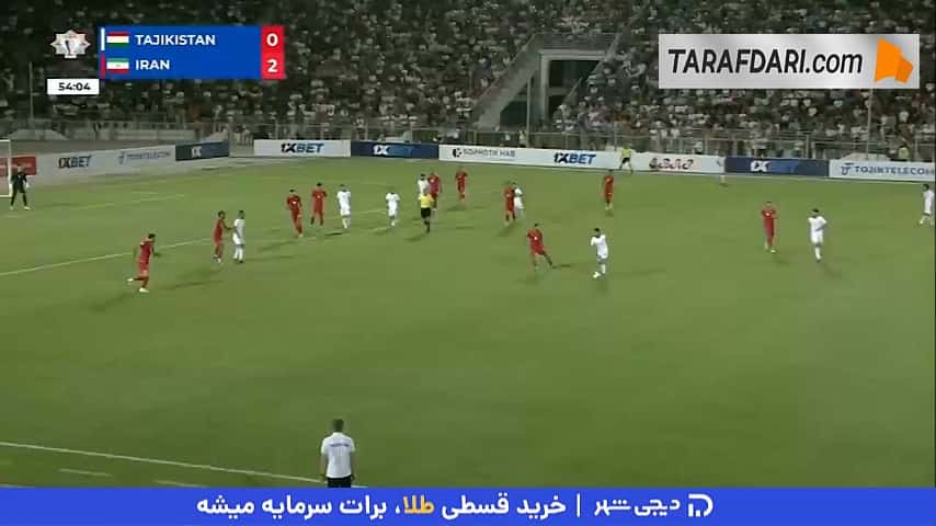 گل اول تاجیکستان به ایران روی اشتباه بزرگ پیام نیازمند (تاجیکستان 1-2 ایران)