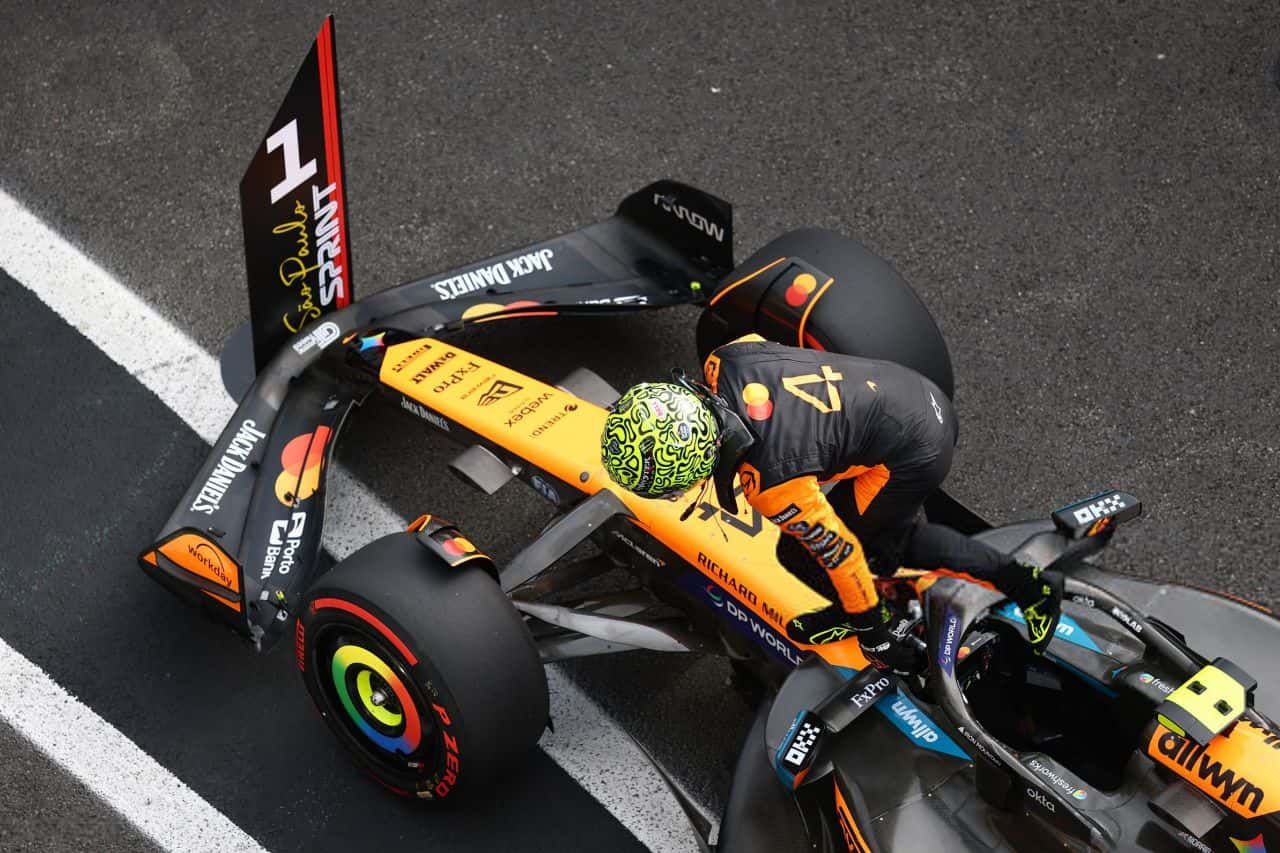 لندو نوریس - مک لارن - تعیین خط اسپرینت گرندپری برزیل - فرمول یک ۲۰۲۵