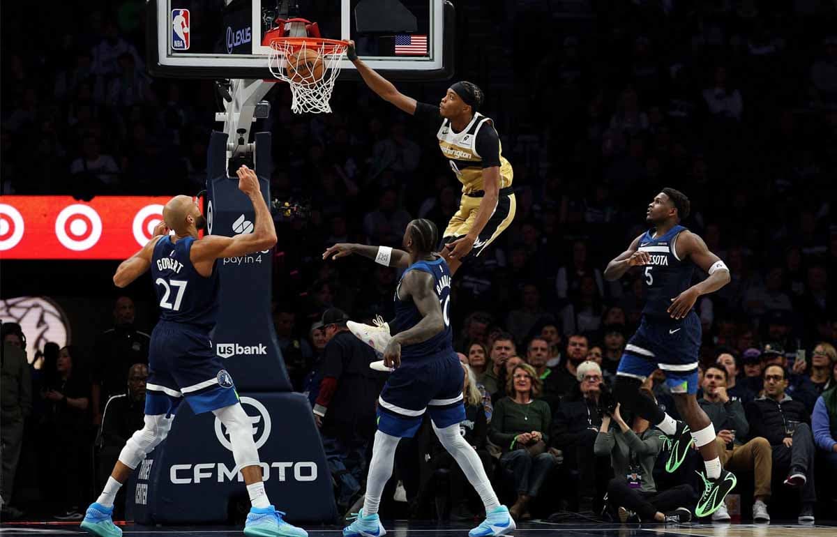 بسکتبال NBA - مینه سوتا تیمبروولوز - واشینگتن ویزاردز