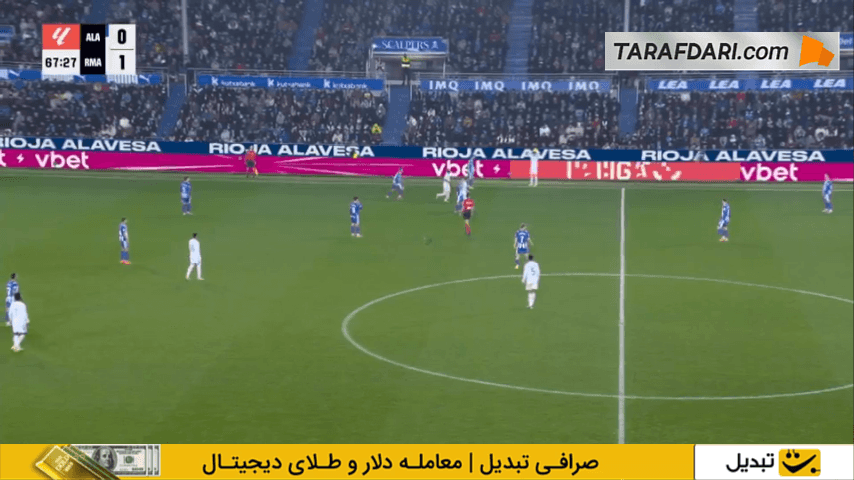 فرار از تله آفساید؛ گل کارلوس ویسنته به رئال مادرید (آلاوس 1-1 رئال مادرید)