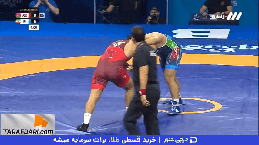 اولین مدال طلا؛ برتری 5-0 امیرحسین زارع مقابل نماینده آذربایجان در فینال وزن ۱۲۵ کیلوگرم کشتی آزاد قهرمانی جهان 2025