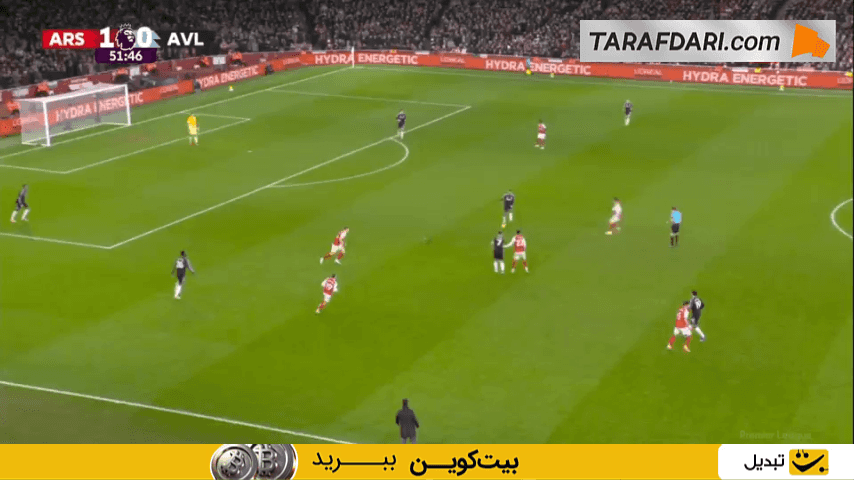 توپگیری و پاس زیبای اودگارد؛ گل مارتین زوبیمندی به استون ویلا (آرسنال 2-0 استون ویلا)
