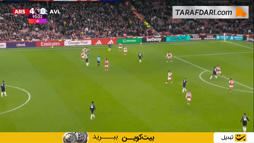 لایی دونیل مالن به داوید رایا؛ گل اولی واتکینز به آرسنال (آرسنال 4-1 استون ویلا)