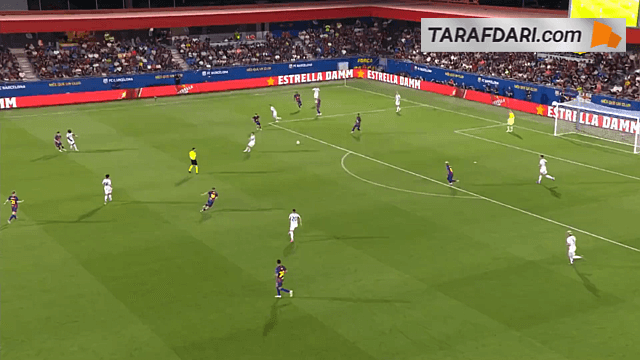 گل فرمین لوپز به کومو (بارسلونا 1-0 کومو)